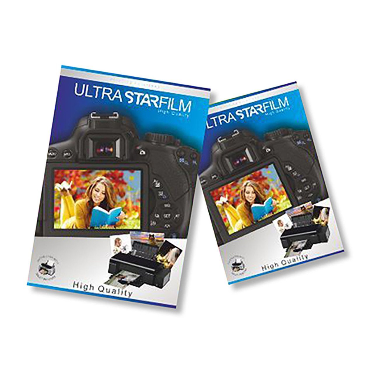 Bitmeyen Kartuş 60 Paket 1 Koli 1200 Adet A4 Yapışkanlı Fotoğraf Kağıdı 150Gr Ultra Starfilm 1 Paket=20 Sayfa